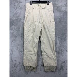 Burton Men's Snow‎ Pants Size S Beige Dryride Ski Snowboard Nylon Lined
